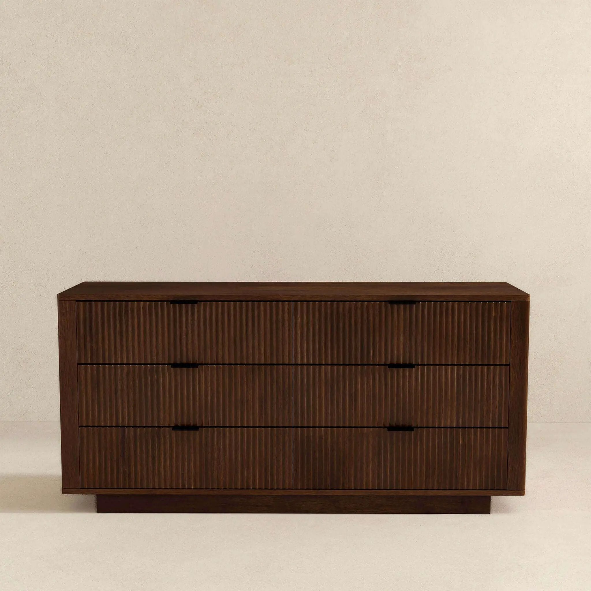 Lola - Dresser With 6 Drawers - Dark Brown by HouseOfZazla