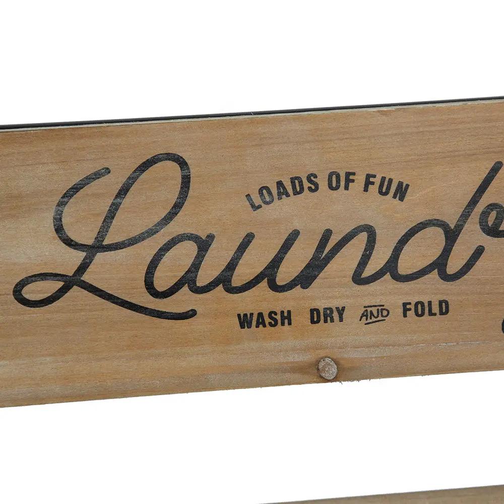 Laundry Rack With Accordion Design - Brown / Black - Black Brown by HouseOfZazla