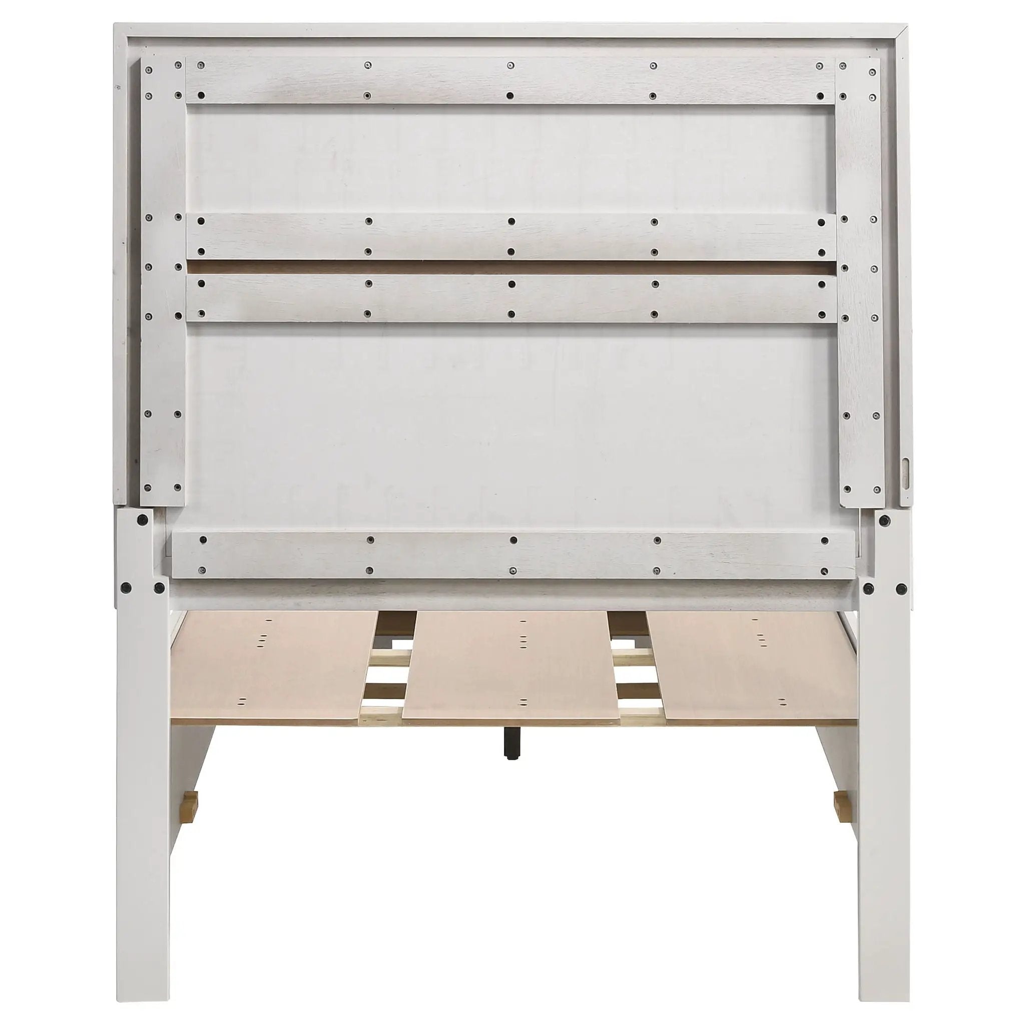Miranda 51-inch Wood Twin Storage Panel Bed White by Unique Piece Furniture