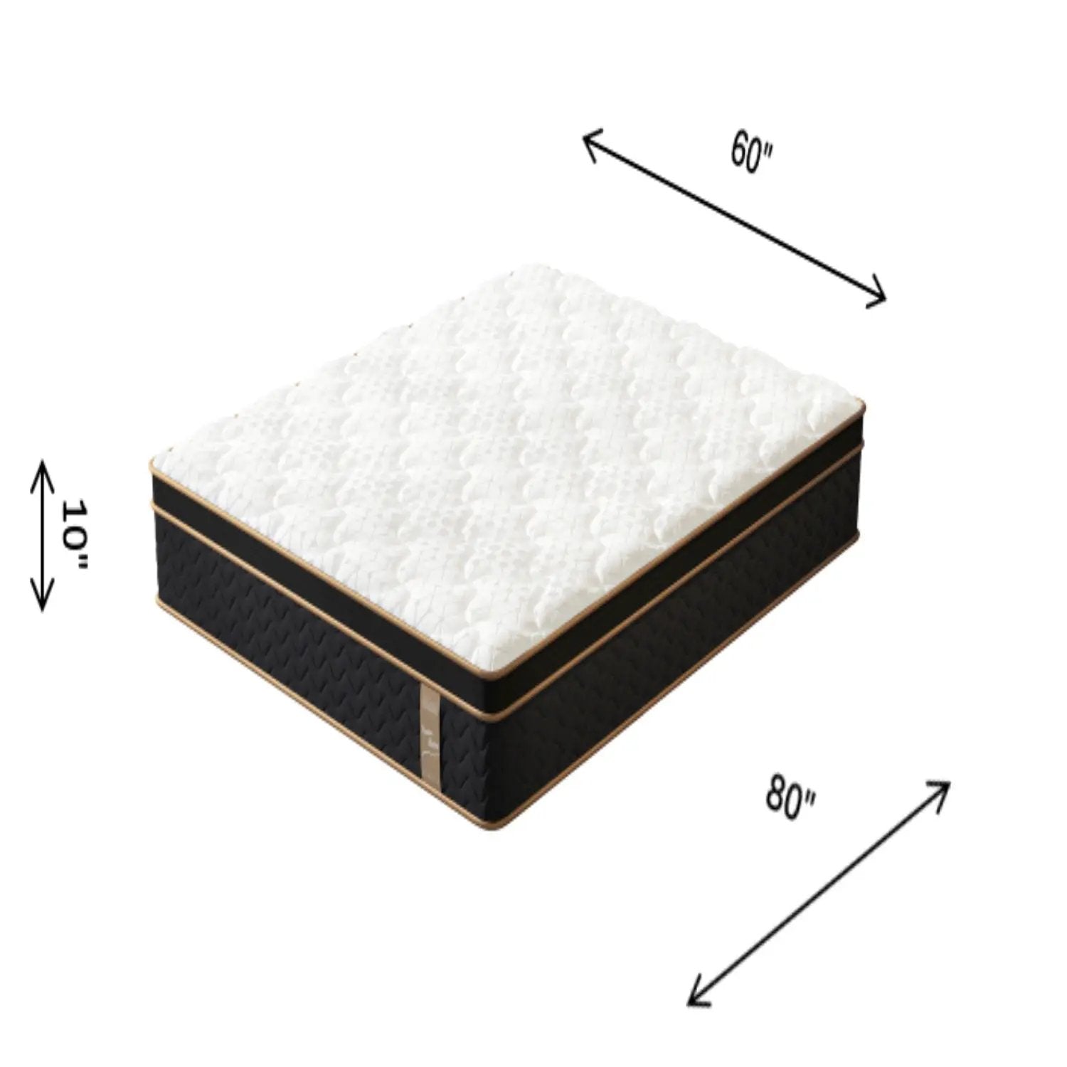 Plush Hybrid Mattresses With Gel Memory Foam, Individual Pocket Spring Motion Isolation Edge Support by Unique Piece Furniture
