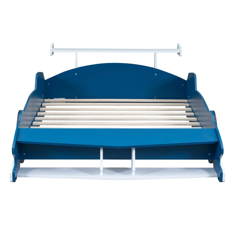 Race Car-Shaped Platform Bed With Wheels by HouseOfZazla