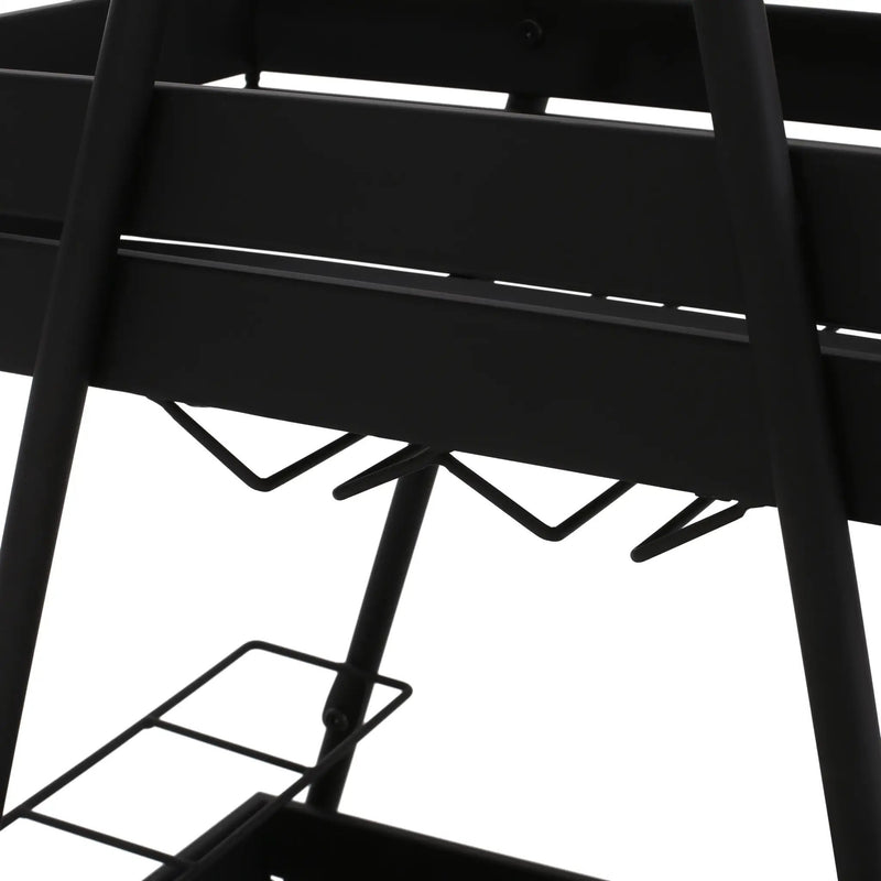 Modern Industrial Bar Cart by HouseOfZazla