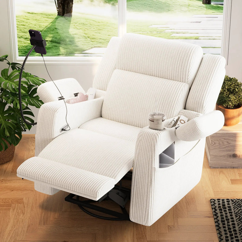 Electric Power Recliner Chair with Heat and Massage by HouseOfZazla