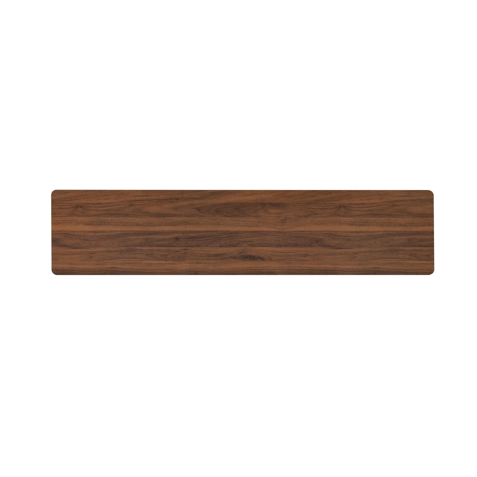 Fluted TV Stand With Storage Drawers And Cabinets For TVs Up To 80", Soft-Close Hinges, Cable Management - Walnut by HouseOfZazla