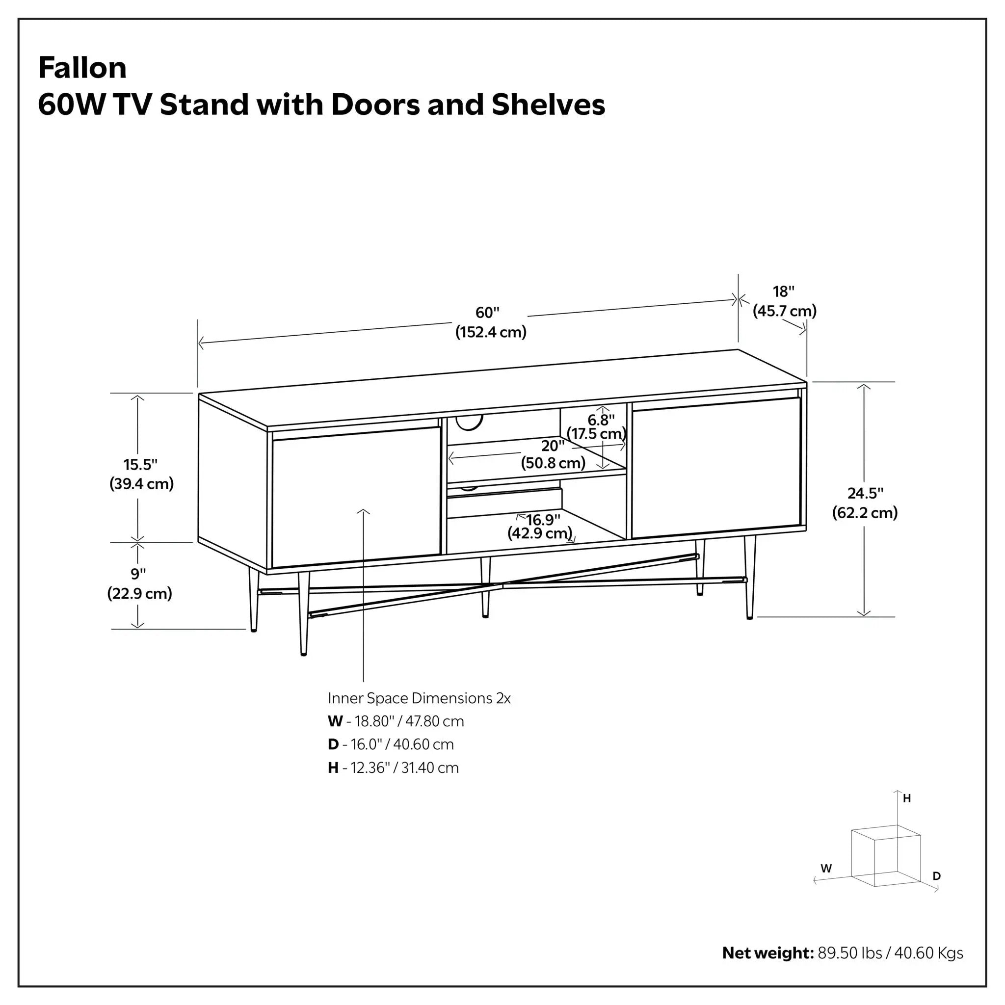 Fallon - TV Media Stand - Natural by HouseOfZazla