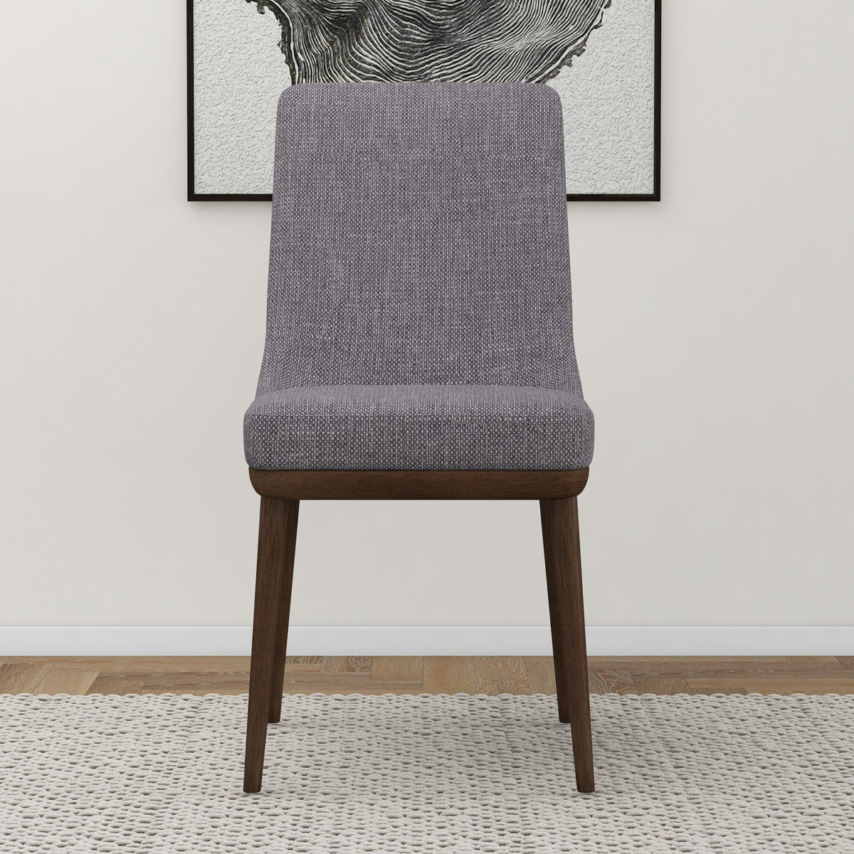Mid-Century Modern Dining Chair Set of 2 with Solid Wood Frame - Multiple Colors, photo 32 of 40