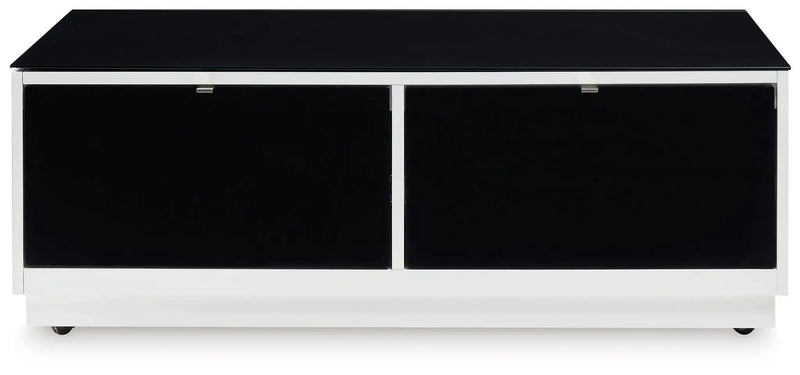 Gardoni - Rectangular Cocktail Table - White / Black by Unique Piece Furniture