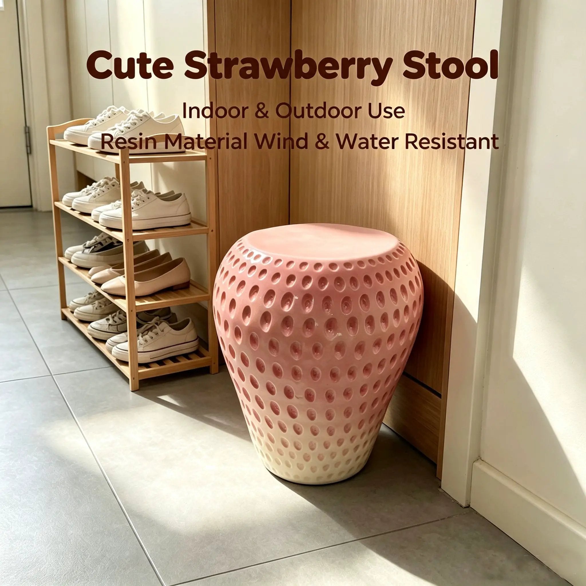Strawberry Fruit Stool by HouseOfZazla