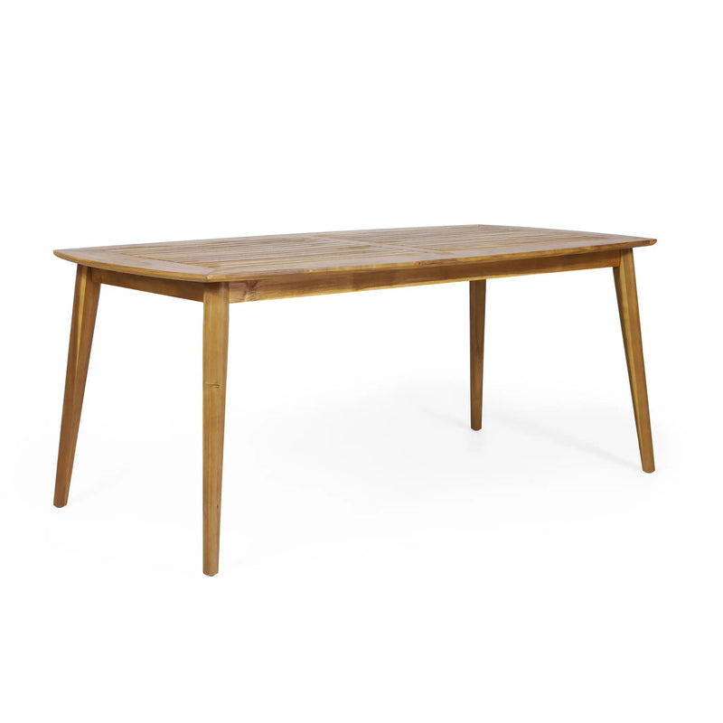 Outdoor Dining Table With Frame - Teak by HouseOfZazla