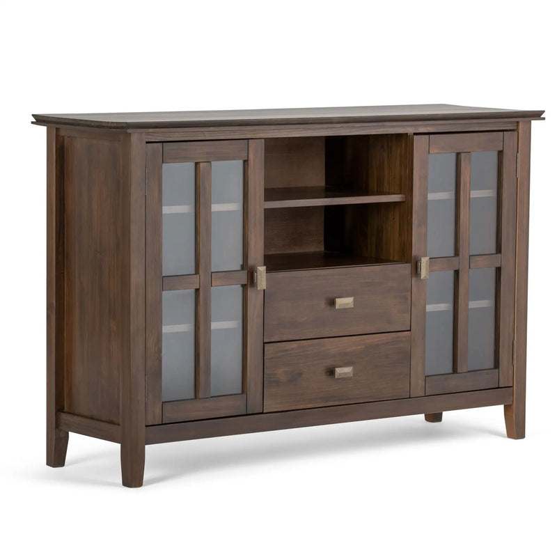Artisan - Tall TV Media Stand - Natural Aged Brown by Unique Piece Furniture