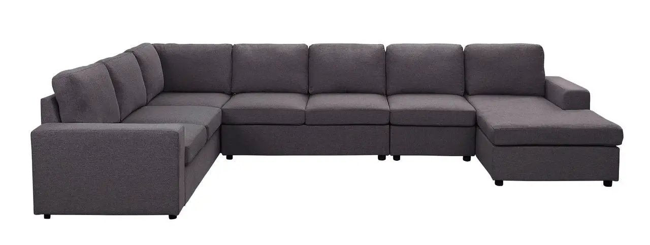 Tifton - 7 Seat Reversible Modular Sectional Sofa Chaise by Unique Piece Furniture