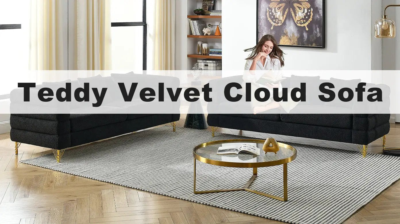 Plush Cloud-Shaped Sofa Set by HouseOfZazla