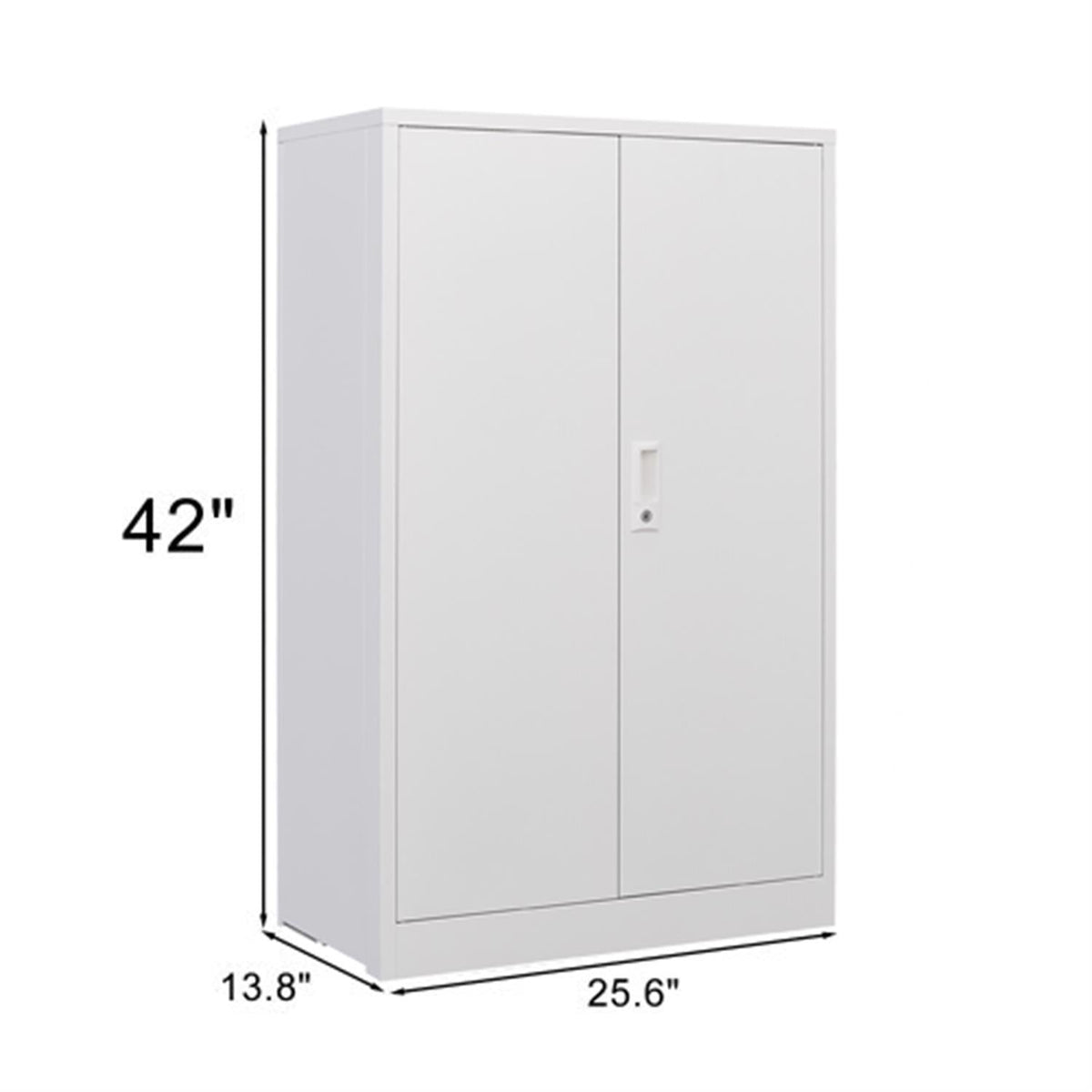 Metal Storage Cabinet With Locking Doors And Adjustable Shelf, Folding Filing Storage Cabinet, Folding Storage Locker Cabinet For Home Office, School, Garage, photo 11 of 13