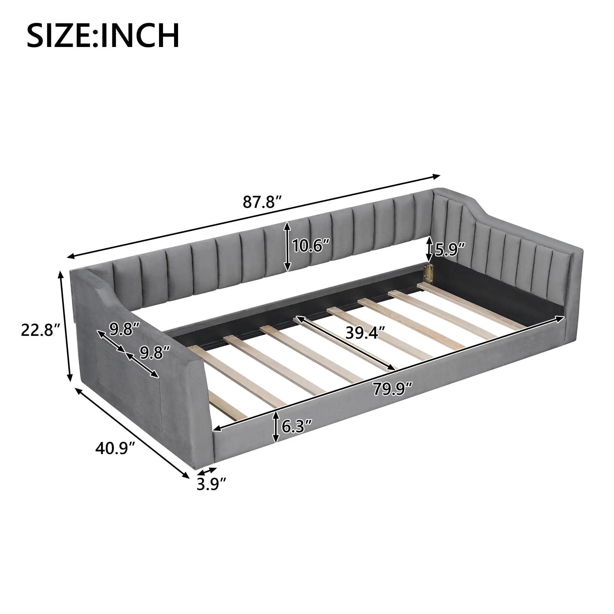 Daybed With Side Storage Pocket by Unique Piece Furniture