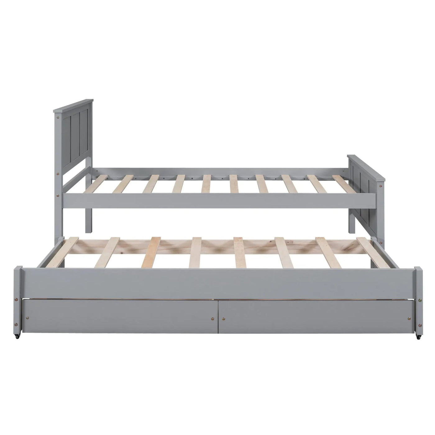 Platform Bed With Trundle And Drawers by HouseOfZazla