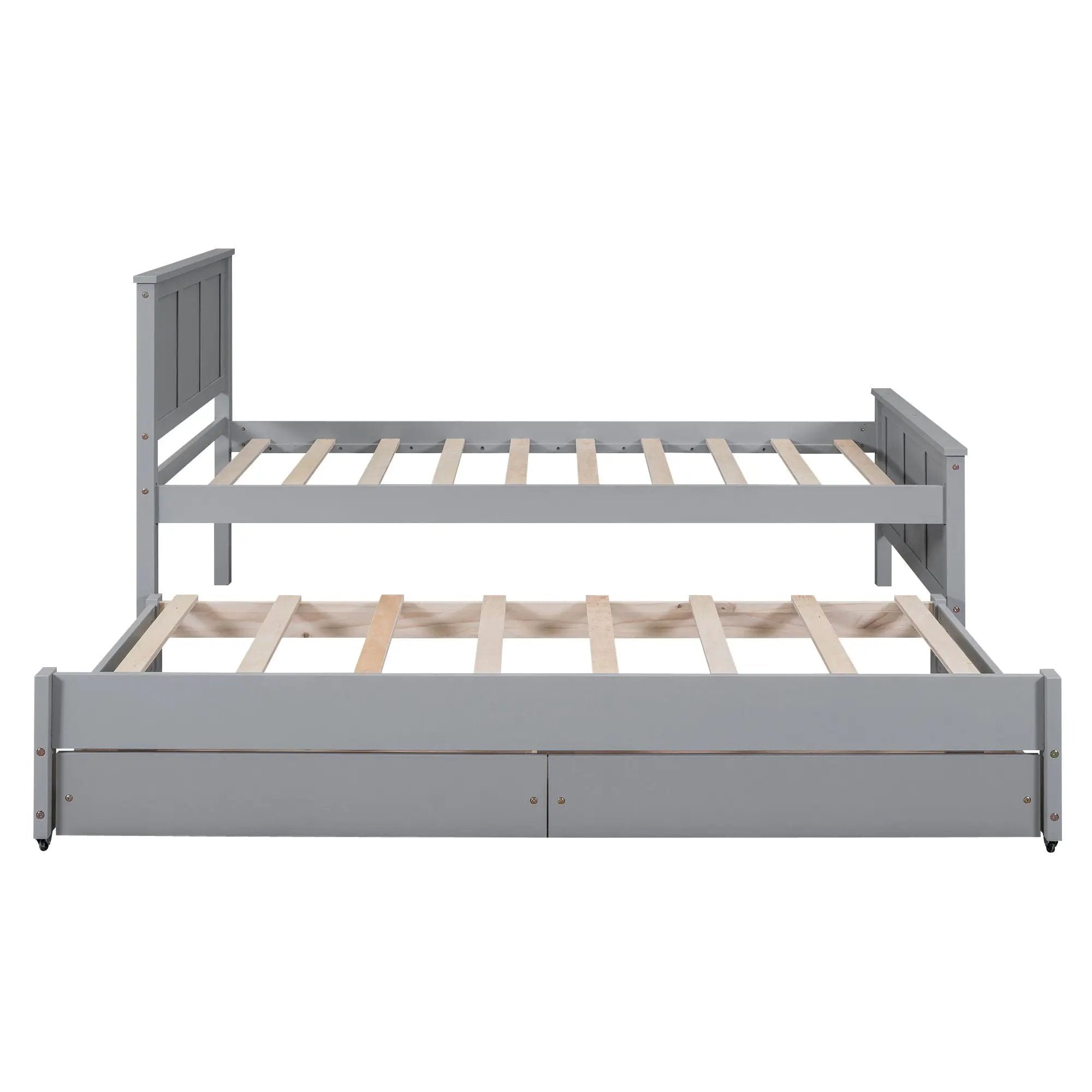 Platform Bed With Trundle And Drawers by Unique Piece Furniture