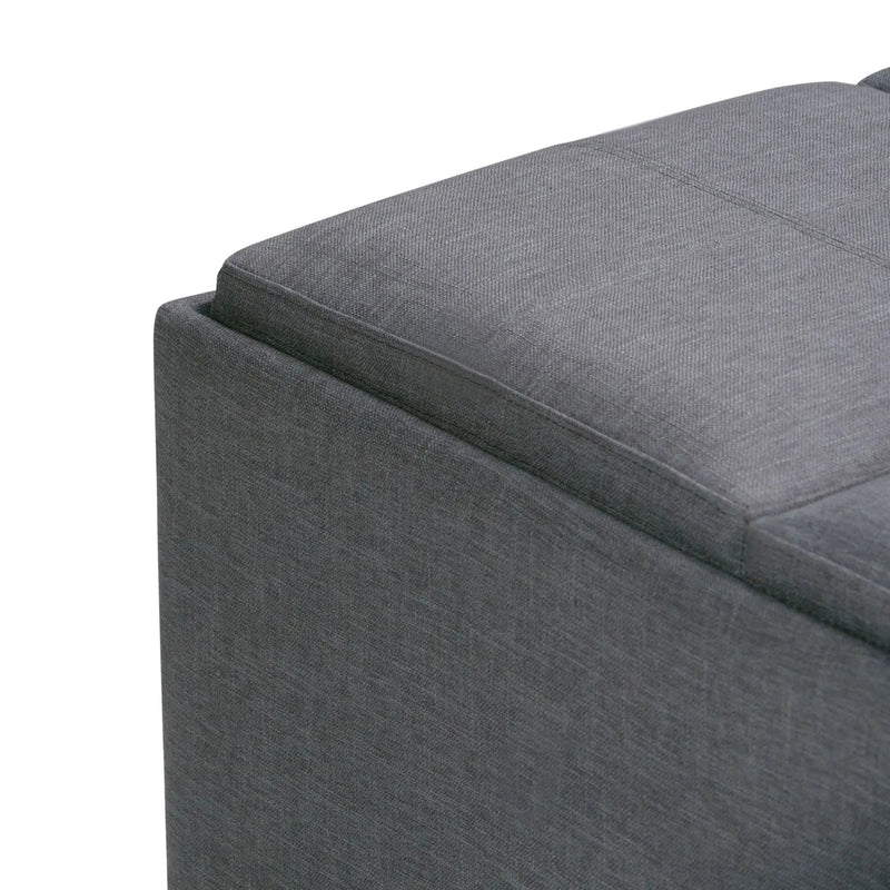 Avalon - Square Coffee Table, Storage Ottoman by Unique Piece Furniture