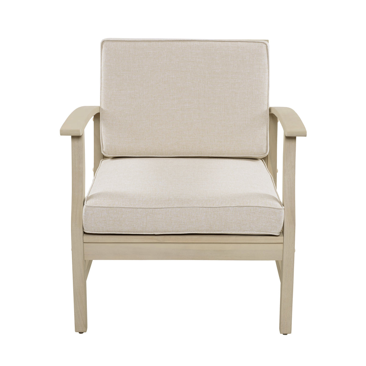 Perla Club Chair Light Patio Seating with Water-Resistant Cushions - Light, photo 2 of 10
