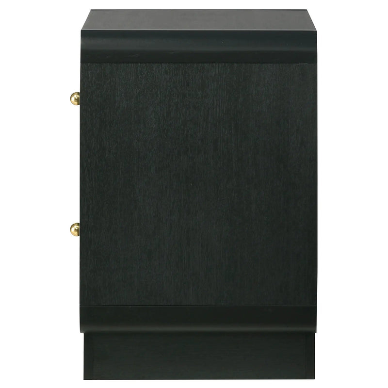 Cavelle 2-drawer Nightstand Bedside Table Black by Unique Piece Furniture