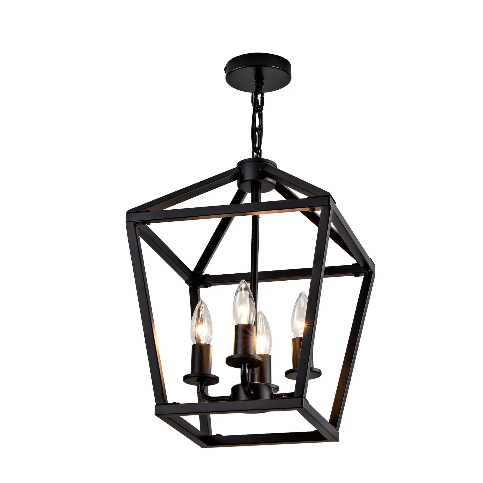 Farmhouse Lantern Chandelier 4-Light by HouseOfZazla
