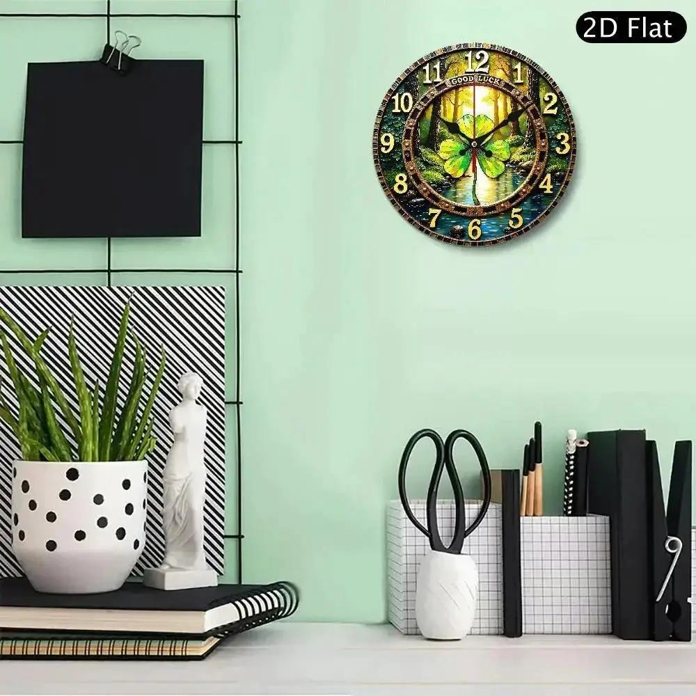 Wall Clock - Silent Wooden Round by House Of Avana