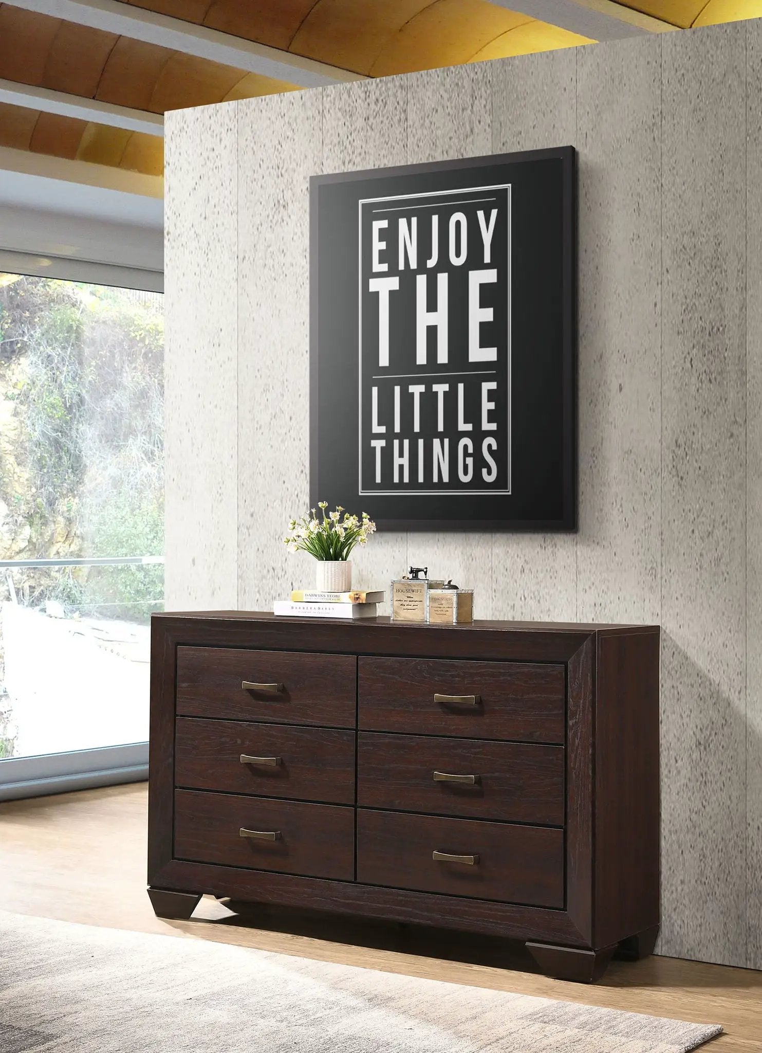 Kauffman 6-drawer Dresser Dark Cocoa by Unique Piece Furniture