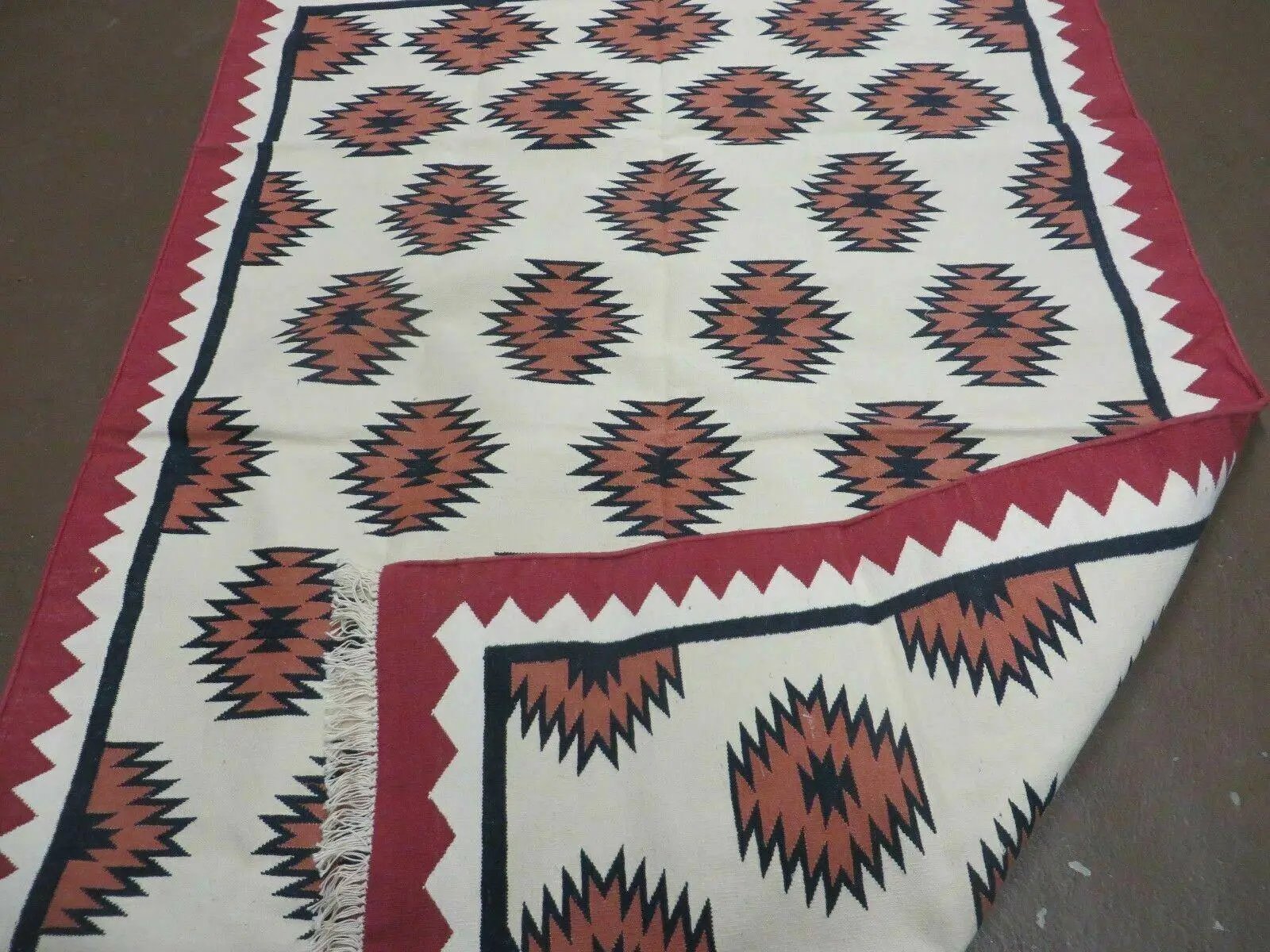 5' X 8' Hand Woven Wool Rug Contemporary Kilim Dhurrie Modern Oriental Area Rug by Jewel Rugs