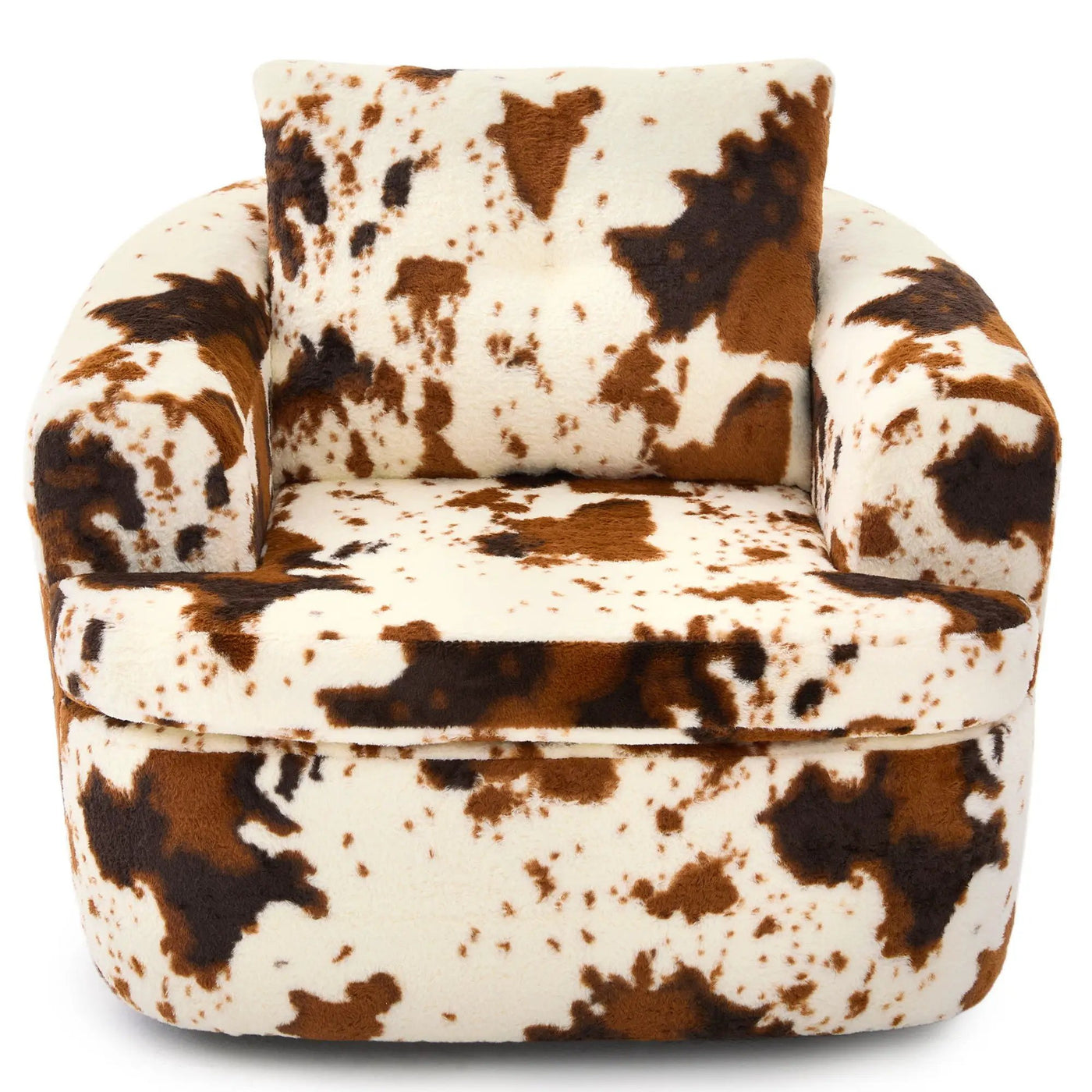 Modern Swivel Barrel Chair With Dual-Layer Cushion by Unique Piece Furniture