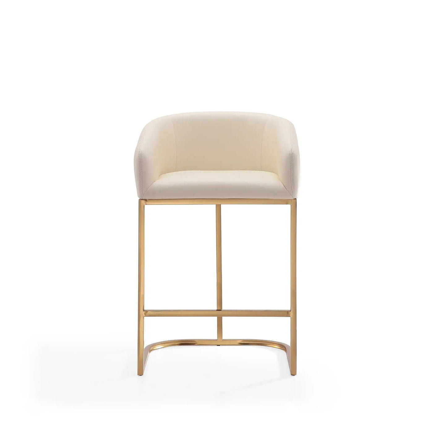 Mid-Century Modern Stool With Steel Base by HouseOfZazla