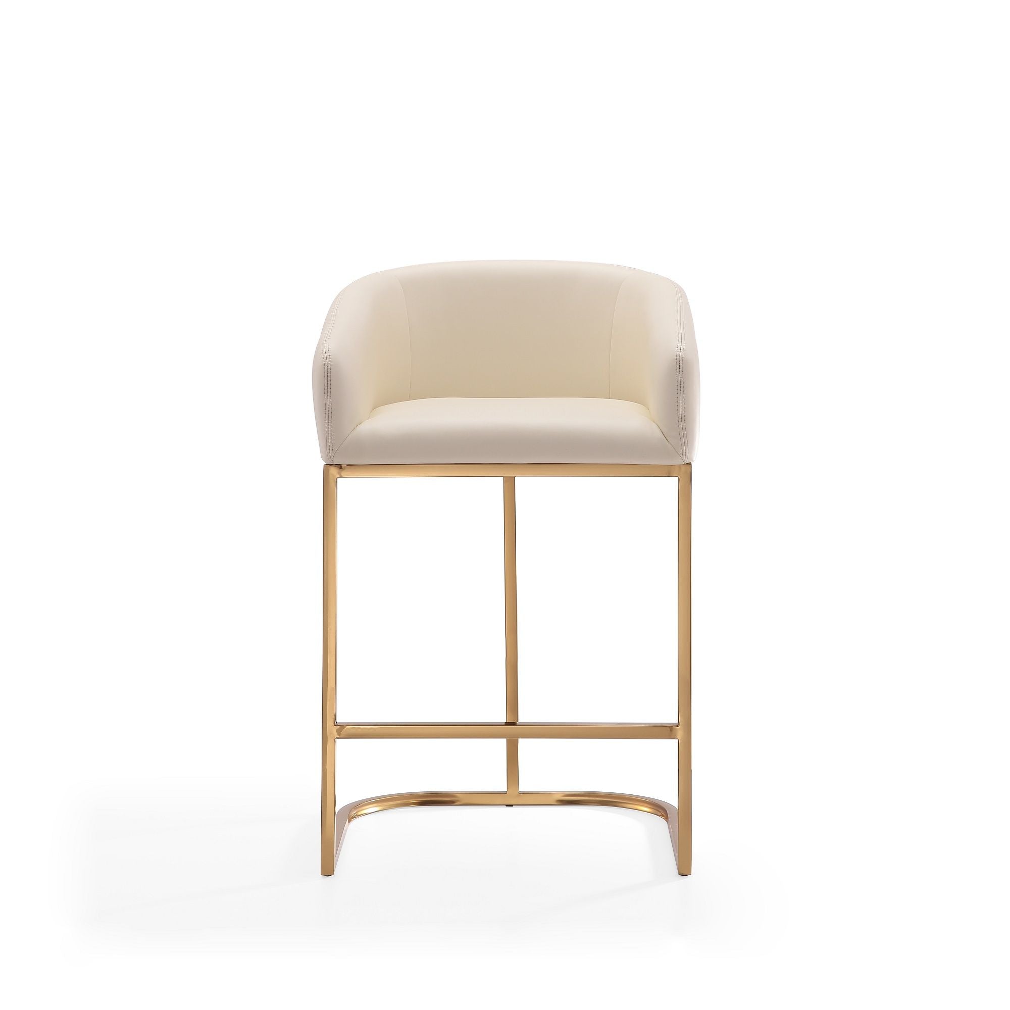 Mid-Century Modern Stool With Steel Base by HouseOfZazla