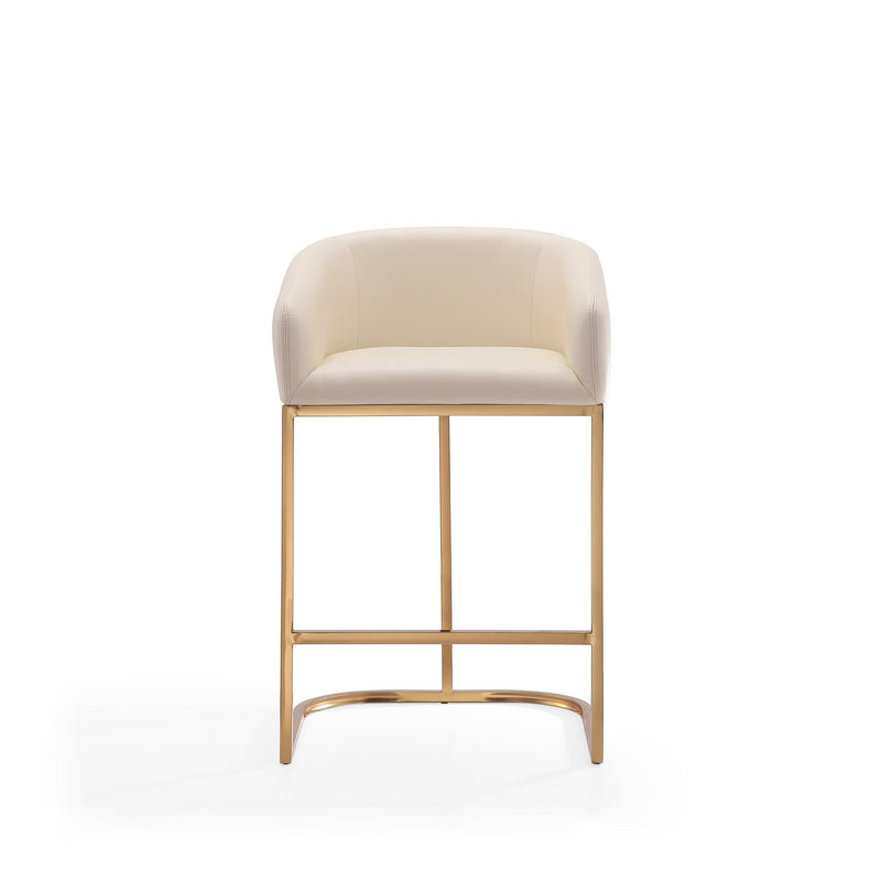 Mid-Century Modern Stool With Steel Base by HouseOfZazla