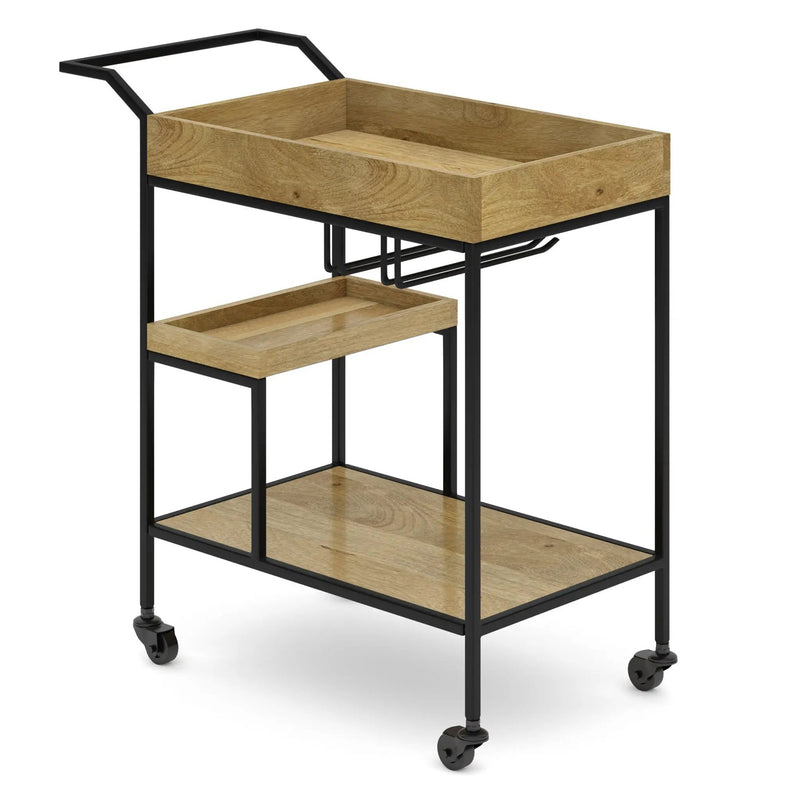 Barnes - Bar Cart - Natural by Unique Piece Furniture