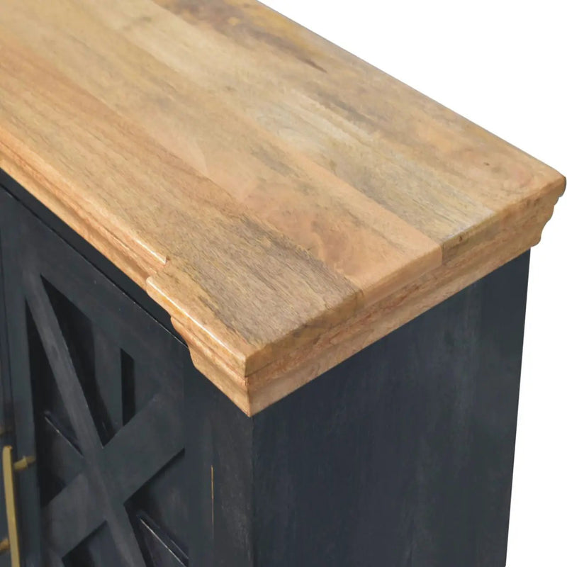Solid Wood Regal Rustic Sideboard - 6 Compartments by HouseOfZazla