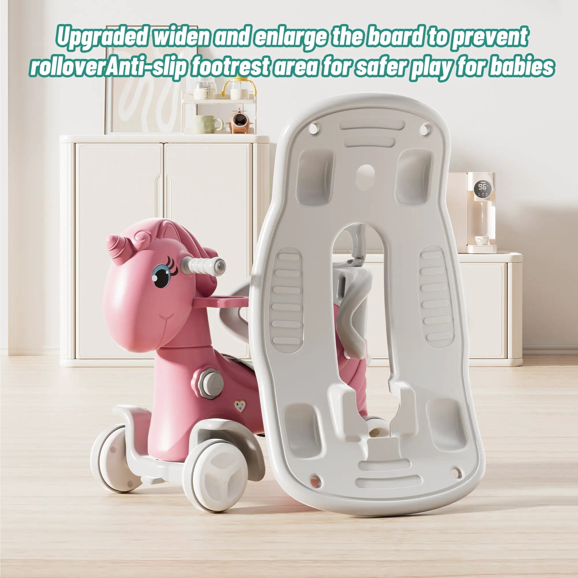 Rocking Horse for Toddlers - Unicorn Kids Ride On Toy by HouseOfZazla