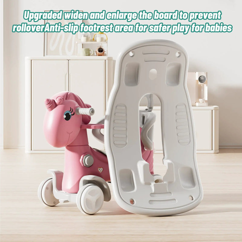 Rocking Horse for Toddlers - Unicorn Kids Ride On Toy by HouseOfZazla