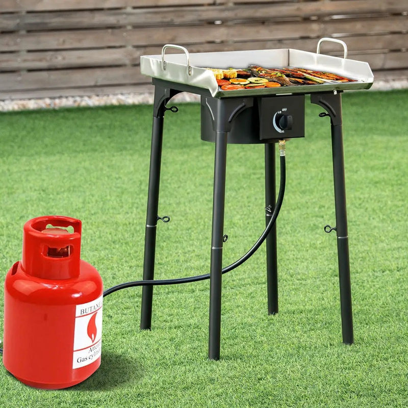 100000 BTU Portable Propane Outdoor Camp Stove with Adjustable Legs by DirectDeals