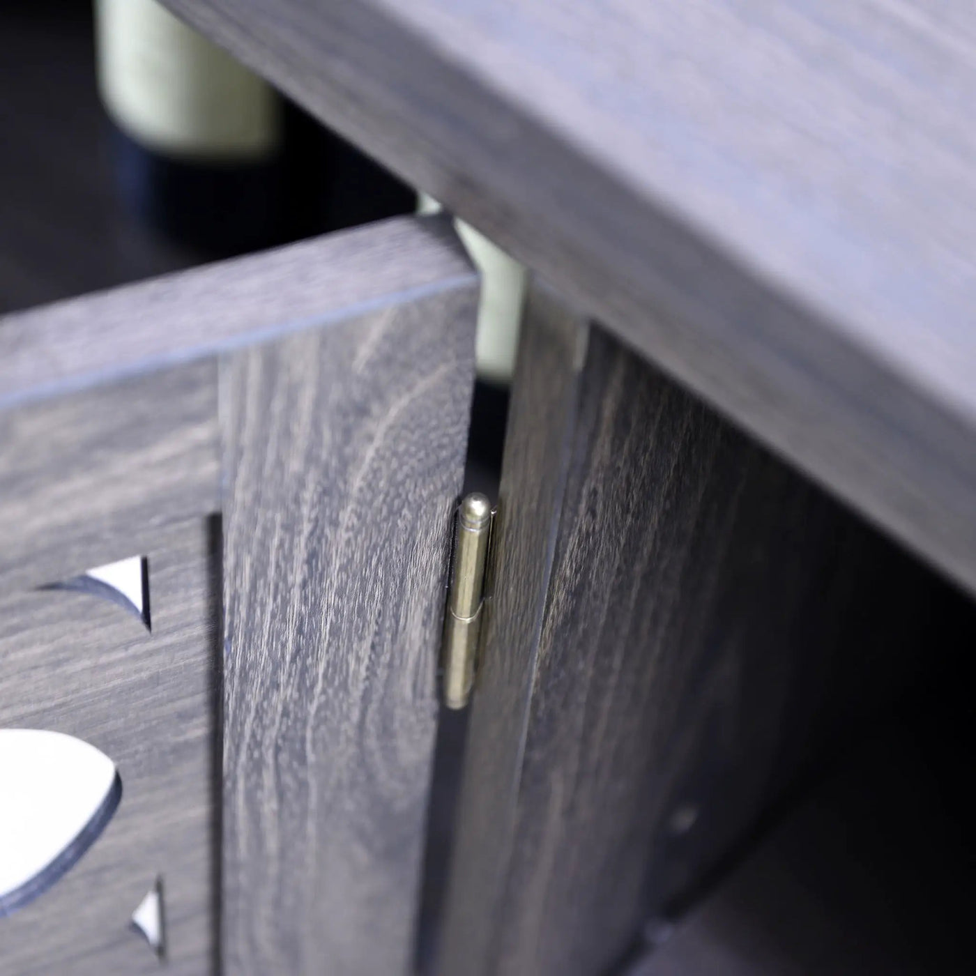 3 Door Mirrored Sideboard Cabinet With Adjustable Shelves by HouseOfZazla