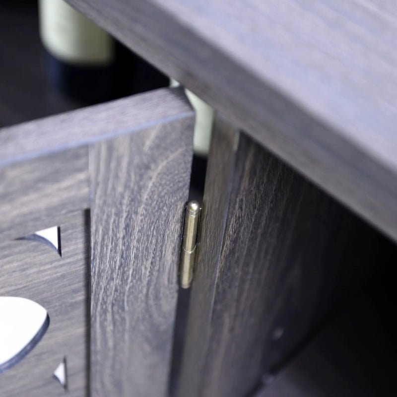 3 Door Mirrored Sideboard Cabinet With Adjustable Shelves