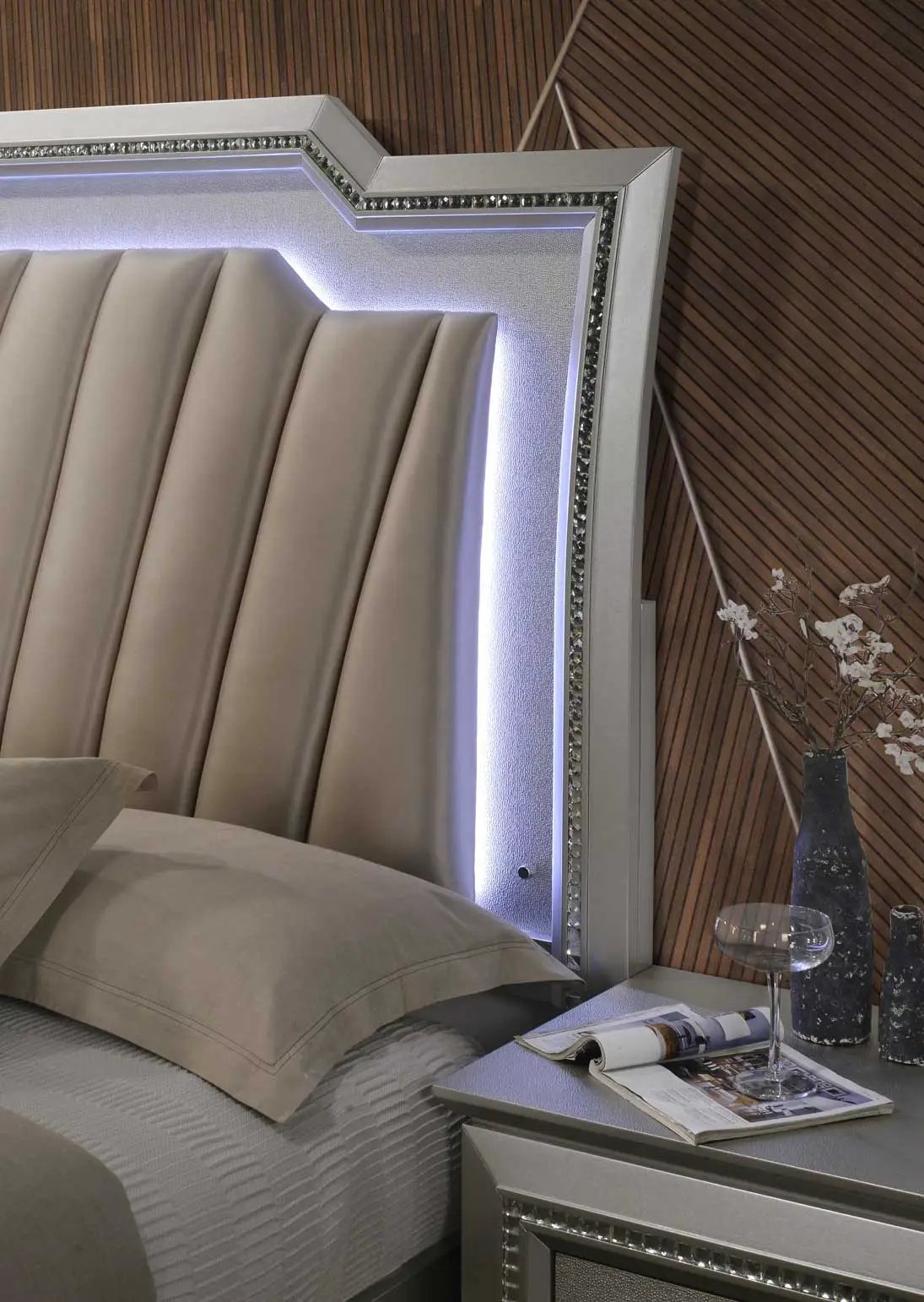 Kaitlyn Bed With LED & Storage by HouseOfZazla