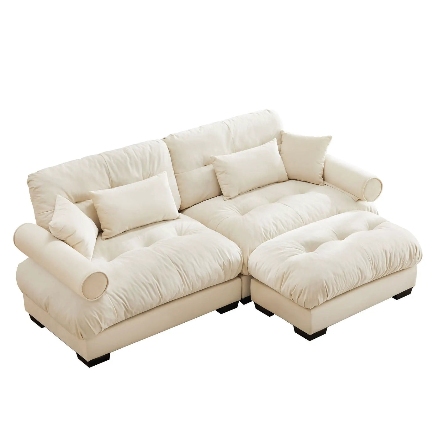 Super Comfort Oversized Modular Sectional Sofa With Movable Ottoman by HouseOfZazla
