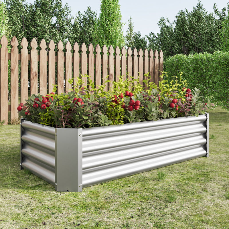 Metal Raised Garden Bed 4x2x1 ft by HouseOfZazla