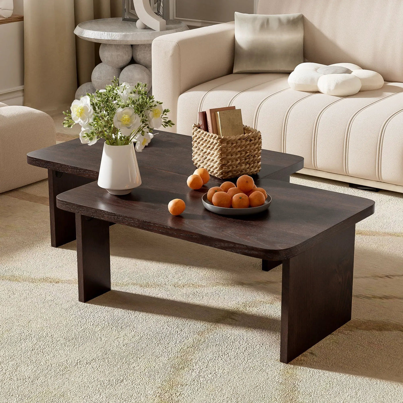 Modern Minimalist Coffee Table Set With Splicing Design by HouseOfZazla