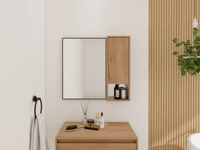 10'' Wall Mounted Bathroom Mirror Cabinet with Soft Close Door by HouseOfZazla