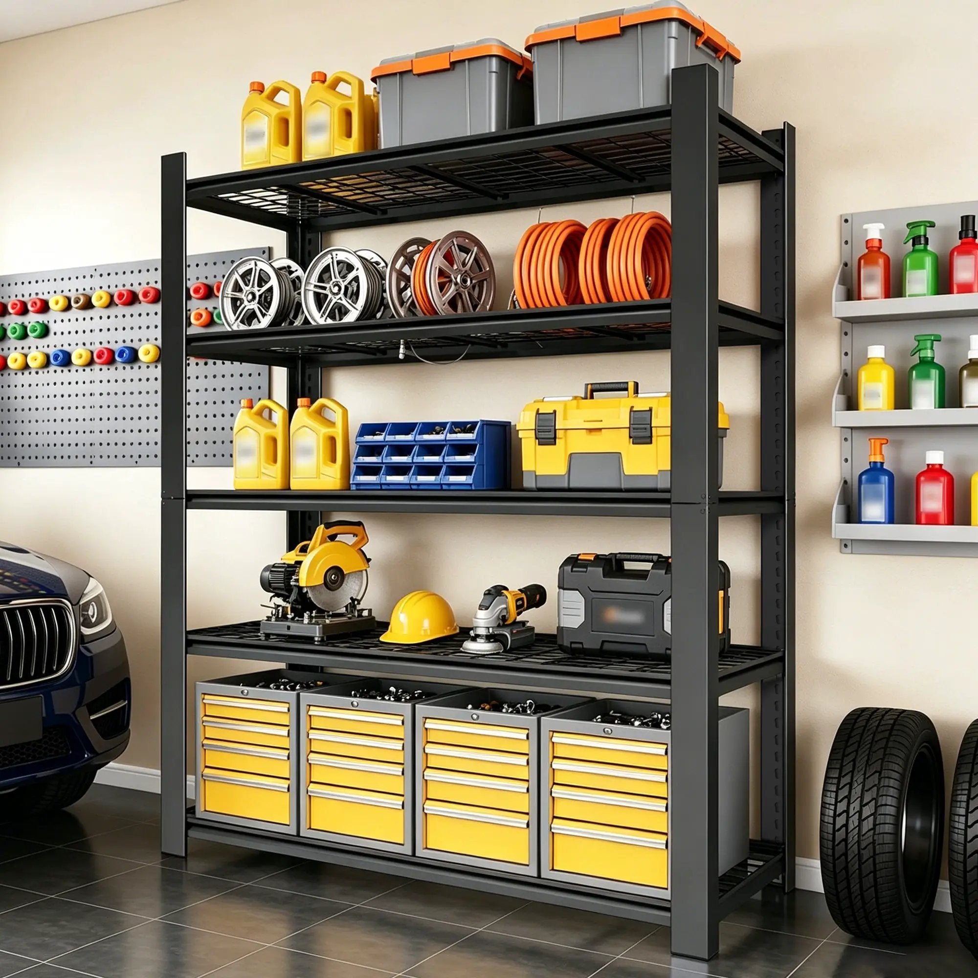 72"H 5-Tier Adjustable Heavy Duty Shelving Rack by HouseOfZazla