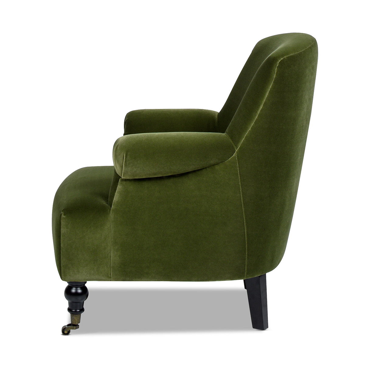 Pleated Sock Arm Accent Armchair with Supportive Seating - Green, photo 5 of 7