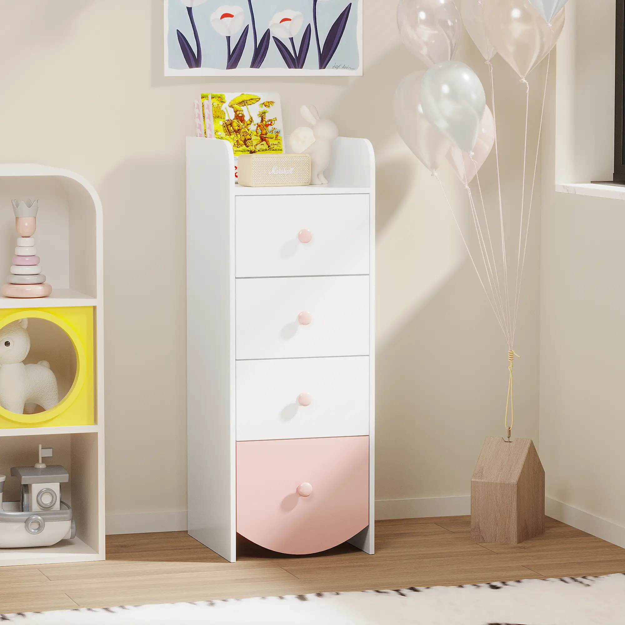 Kids Dresser with 4 Drawers by HouseOfZazla