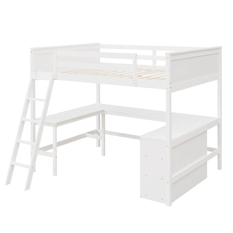 Loft Bed With Shelves With Desk