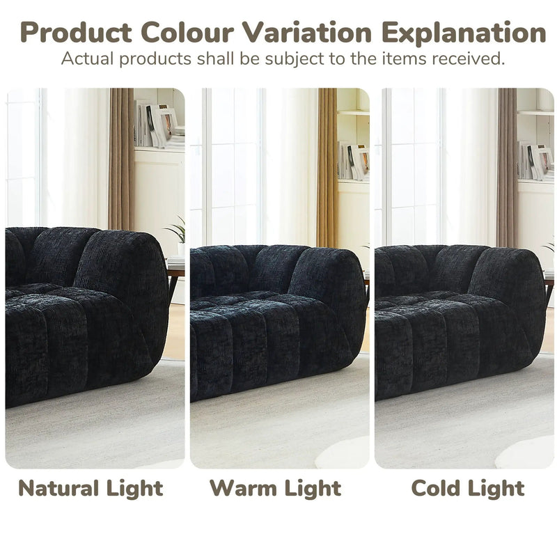 Modern Sofa With Piano Key Backrest by HouseOfZazla