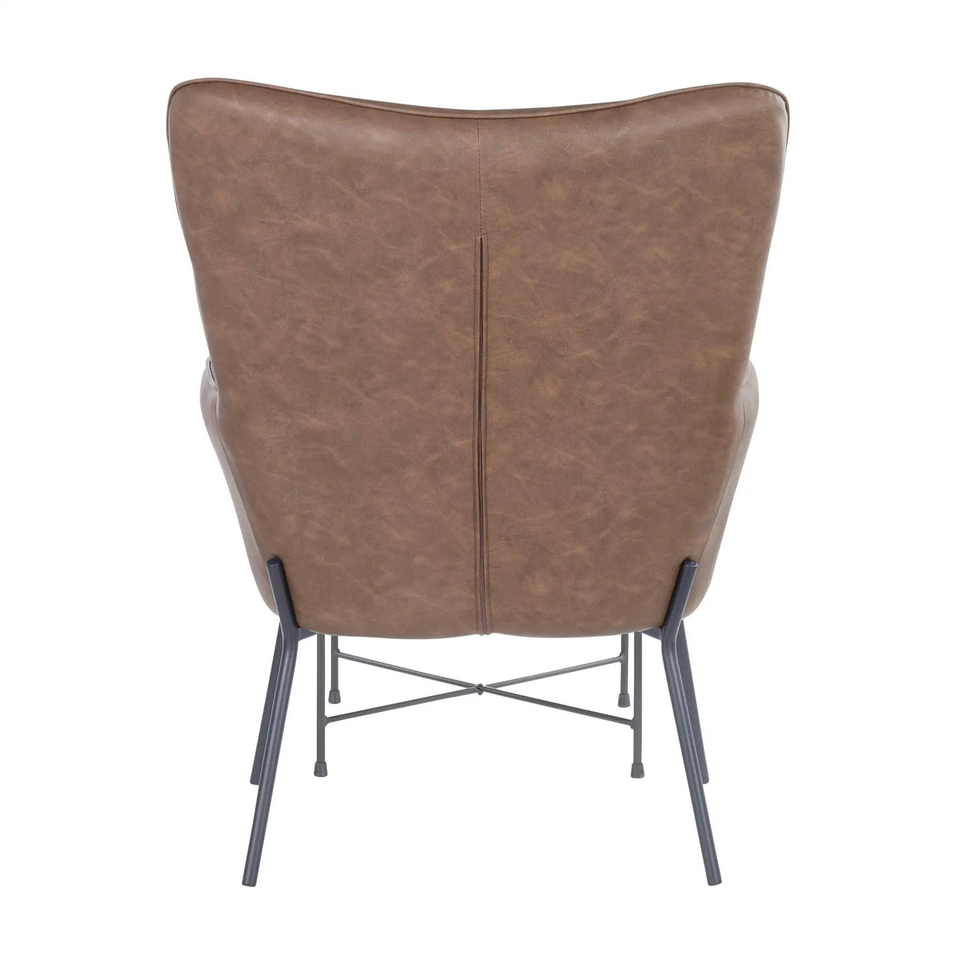 Izzy - Industrial Lounge Chair & Ottoman Set by HouseOfZazla