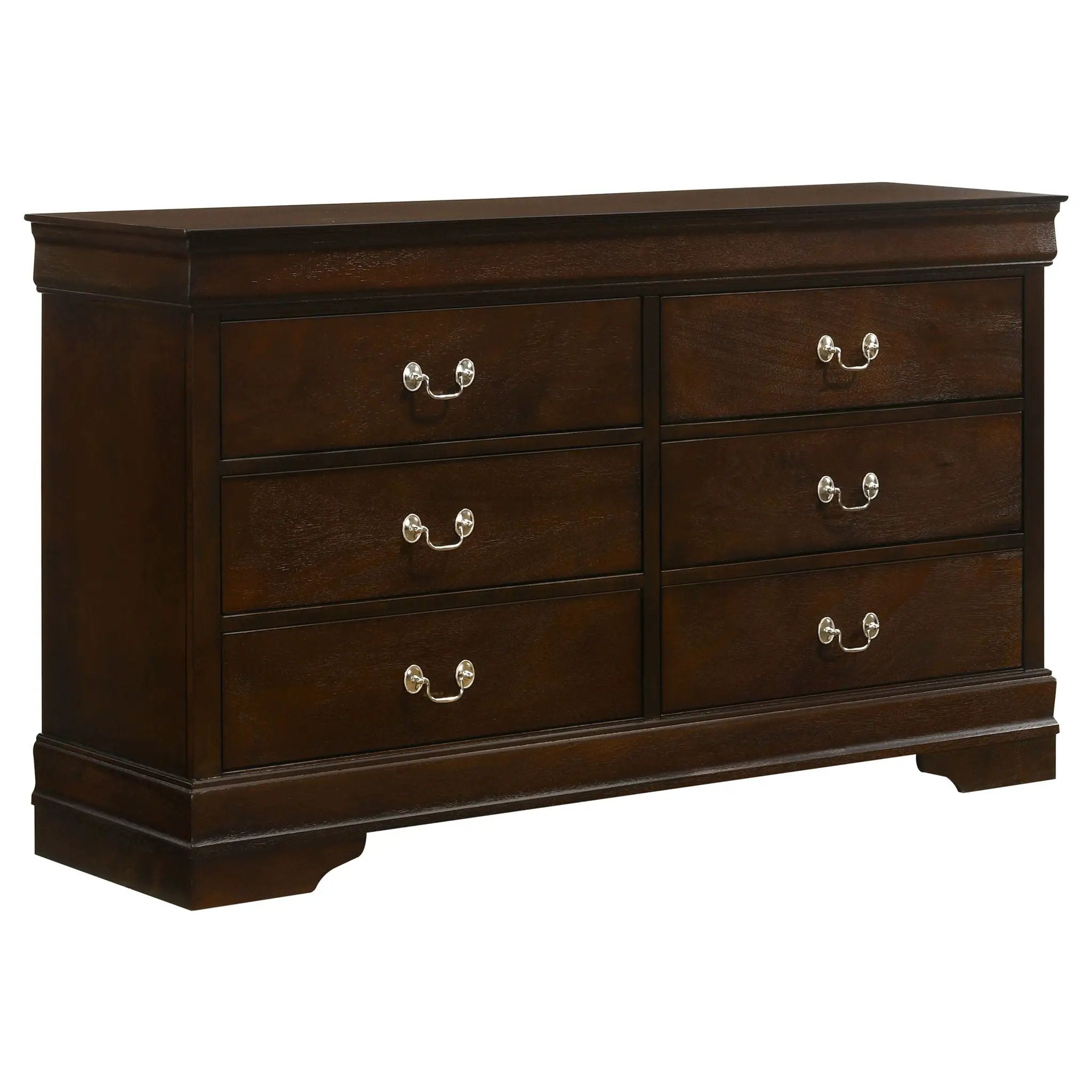 Louis Philippe 6-drawer Dresser Cappuccino by Unique Piece Furniture